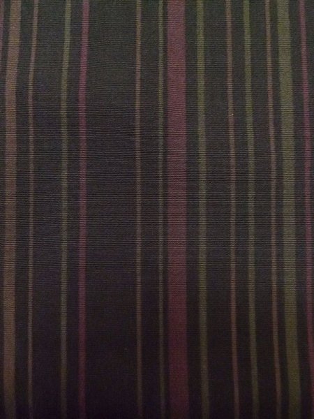 画像5: M0307Z  小紋 女性用着物  シルク(正絹) 淡い 深い 茶色, 縞 深い【中古】 【USED】 【リサイクル】 ★★★★☆ (5)