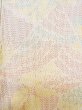画像7: M0315B Mint  紬 女性用着物  シルク（正絹） 淡い 薄い マルチカラー, 幾何学模様 【中古】 【USED】 【リサイクル】 ★★★★☆ (7)