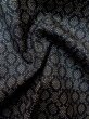 画像9: M0315I  大島紬 女性用着物  シルク（正絹）   黒, 丸 【中古】 【USED】 【リサイクル】 ★☆☆☆☆ (9)