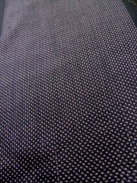 画像8: M0315J  大島紬 女性用着物  シルク（正絹）  深い 桃色, 葉 【中古】 【USED】 【リサイクル】 ★★★☆☆ (8)