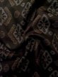 画像9: M0315K  村山大島紬 女性用着物  シルク（正絹）   黄緑色, 抽象的模様 【中古】 【USED】 【リサイクル】 ★☆☆☆☆ (9)