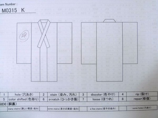 画像11: M0315K  村山大島紬 女性用着物  シルク(正絹)   黄緑色, 抽象的模様 【中古】 【USED】 【リサイクル】 ★☆☆☆☆ (11)