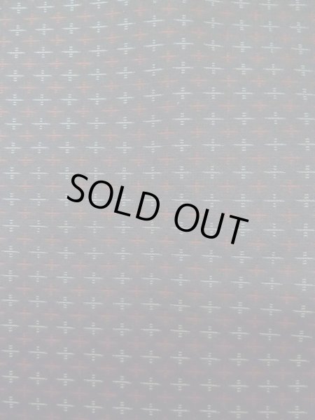 画像5: M0315M  織 女性用着物  シルク（正絹）   黒, 十字 【中古】 【USED】 【リサイクル】 ★★☆☆☆ (5)