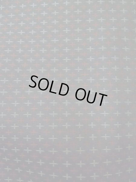 画像6: M0315M  織 女性用着物  シルク（正絹）   黒, 十字 【中古】 【USED】 【リサイクル】 ★★☆☆☆ (6)