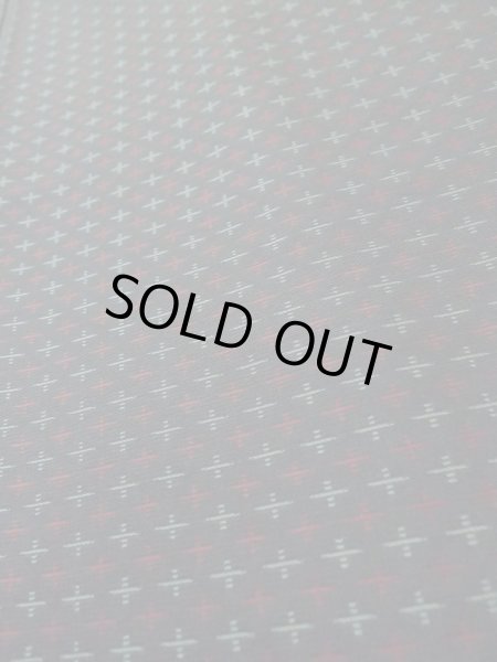 画像7: M0315M  織 女性用着物  シルク（正絹）   黒, 十字 【中古】 【USED】 【リサイクル】 ★★☆☆☆ (7)