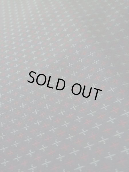 画像8: M0315M  織 女性用着物  シルク（正絹）   黒, 十字 【中古】 【USED】 【リサイクル】 ★★☆☆☆ (8)