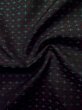 画像9: M0315M  織 女性用着物  シルク（正絹）   黒, 十字 【中古】 【USED】 【リサイクル】 ★★☆☆☆ (9)