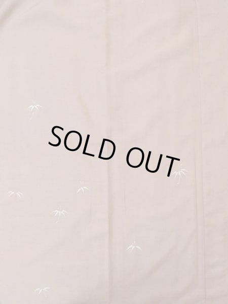 画像4: M0315Y  付下げ 女性用着物  シルク（正絹）  淡い 桃色, 笹 【中古】 【USED】 【リサイクル】 ★★★☆☆ (4)