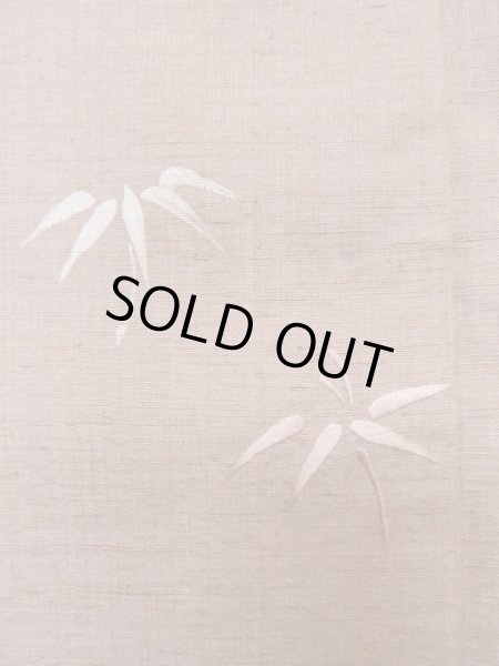 画像6: M0315Y  付下げ 女性用着物  シルク（正絹）  淡い 桃色, 笹 【中古】 【USED】 【リサイクル】 ★★★☆☆ (6)