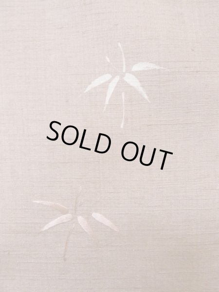 画像7: M0315Y  付下げ 女性用着物  シルク（正絹）  淡い 桃色, 笹 【中古】 【USED】 【リサイクル】 ★★★☆☆ (7)