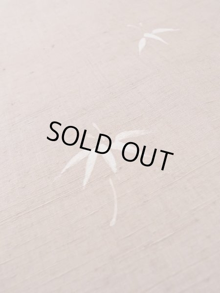 画像9: M0315Y  付下げ 女性用着物  シルク（正絹）  淡い 桃色, 笹 【中古】 【USED】 【リサイクル】 ★★★☆☆ (9)