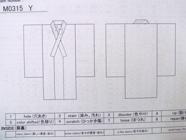 画像13: M0315Y  付下げ 女性用着物  シルク(正絹)  淡い 桃色, 笹 【中古】 【USED】 【リサイクル】 ★★★☆☆ (13)