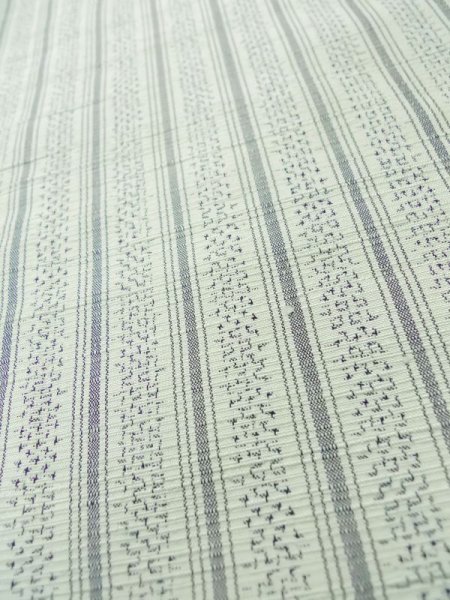 画像8: M0316A  紬 女性用着物  シルク(正絹)  淡い 水色, 花 【中古】 【USED】 【リサイクル】 ★★☆☆☆ (8)