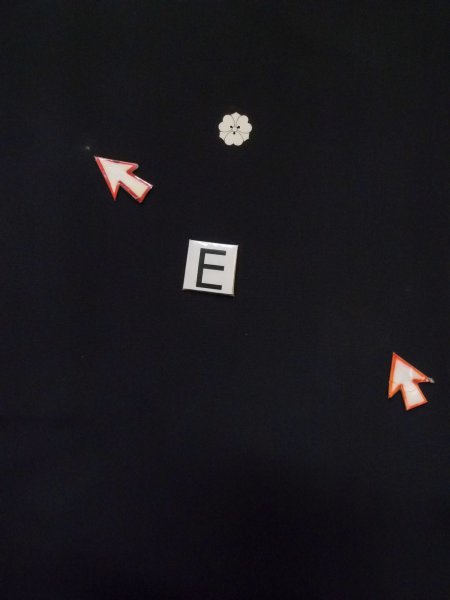 画像25: M0328B  留袖 女性用着物 比翼仕立て シルク（正絹）   黒, 菊 【中古】 【USED】 【リサイクル】 ★★☆☆☆ (25)