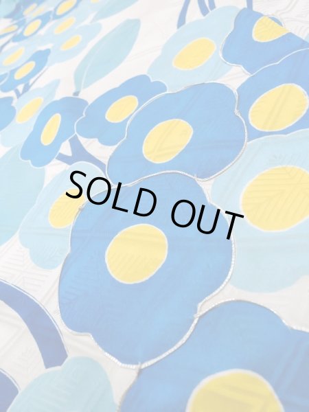 画像10: M0328J  振袖 女性用着物  シルク（正絹）   白, 花 【中古】 【USED】 【リサイクル】 ★★☆☆☆ (10)