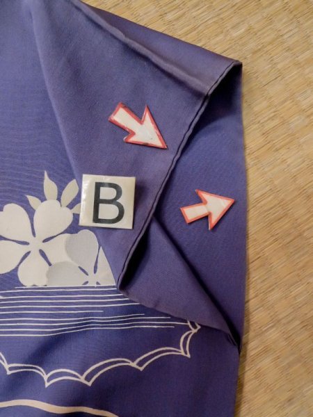 画像24: M0328L  振袖 女性用着物  シルク(正絹)  淡い アイボリー, 花 淡い【中古】 【USED】 【リサイクル】 ★☆☆☆☆ (24)