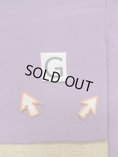 画像21: M0328Q  訪問着 女性用着物  シルク（正絹）   紫色, 花 【中古】 【USED】 【リサイクル】 ★★☆☆☆ (21)