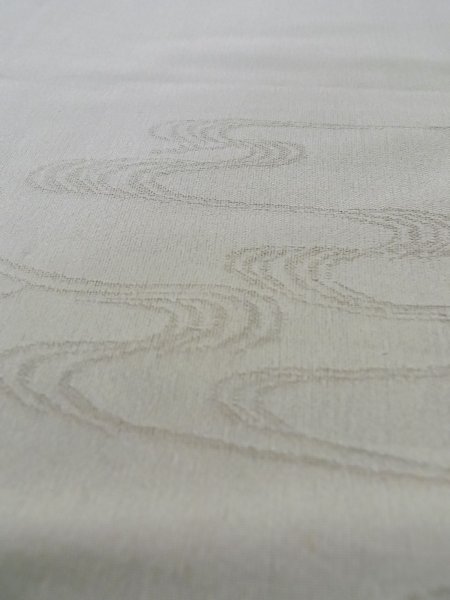 画像12: M0328R  訪問着 女性用着物  シルク(正絹)  茶色み 灰色, 花 【中古】 【USED】 【リサイクル】 ★★☆☆☆ (12)