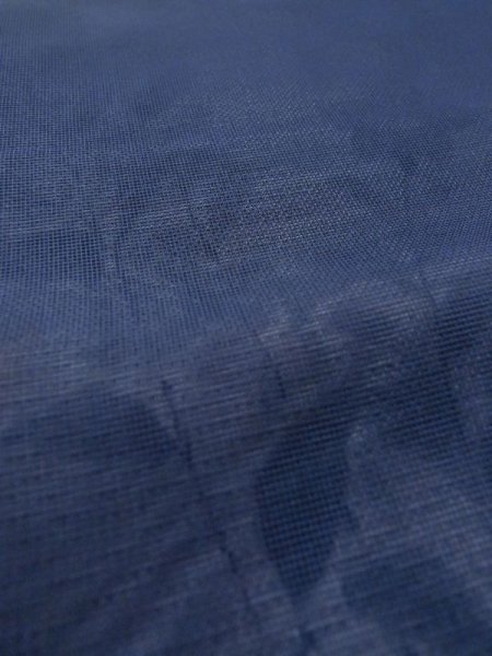 画像11: M0328T  夏物 女性用着物 表:紗、裏:絽、紗袷、とんぼ柄 シルク(正絹)   紺, ききょう 【中古】 【USED】 【リサイクル】 ★★☆☆☆ (11)