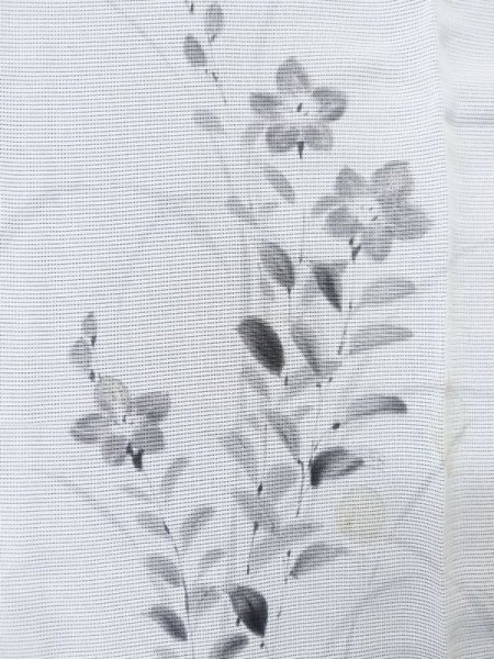 画像20: M0328T  夏物 女性用着物 表:紗、裏:絽、紗袷、とんぼ柄 シルク(正絹)   紺, ききょう 【中古】 【USED】 【リサイクル】 ★★☆☆☆ (20)