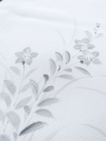 画像21: M0328T  夏物 女性用着物 表:紗、裏:絽、紗袷、とんぼ柄 シルク(正絹)   紺, ききょう 【中古】 【USED】 【リサイクル】 ★★☆☆☆ (21)