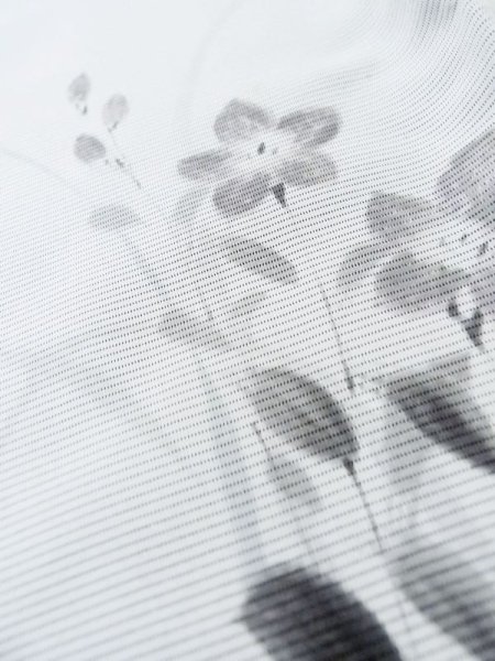 画像23: M0328T  夏物 女性用着物 表:紗、裏:絽、紗袷、とんぼ柄 シルク(正絹)   紺, ききょう 【中古】 【USED】 【リサイクル】 ★★☆☆☆ (23)