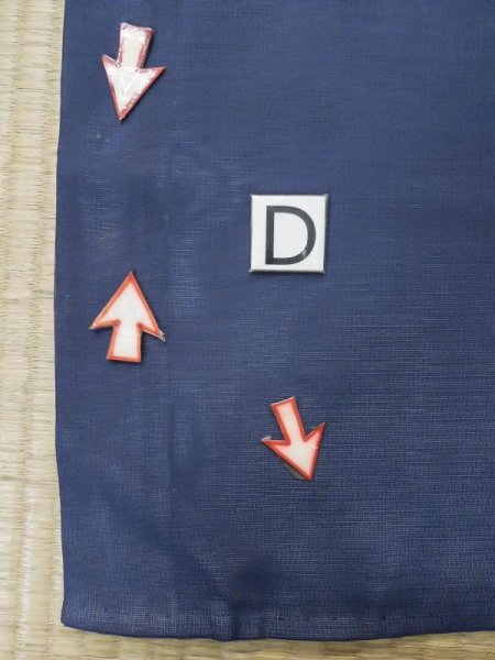 画像30: M0328T  夏物 女性用着物 表:紗、裏:絽、紗袷、とんぼ柄 シルク(正絹)   紺, ききょう 【中古】 【USED】 【リサイクル】 ★★☆☆☆ (30)