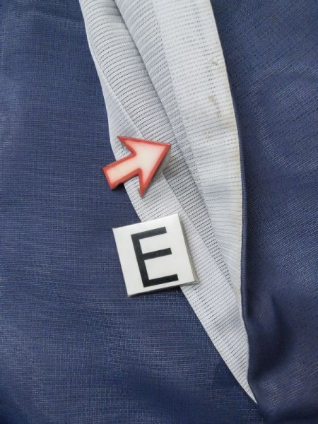 画像31: M0328T  夏物 女性用着物 表:紗、裏:絽、紗袷、とんぼ柄 シルク(正絹)   紺, ききょう 【中古】 【USED】 【リサイクル】 ★★☆☆☆ (31)