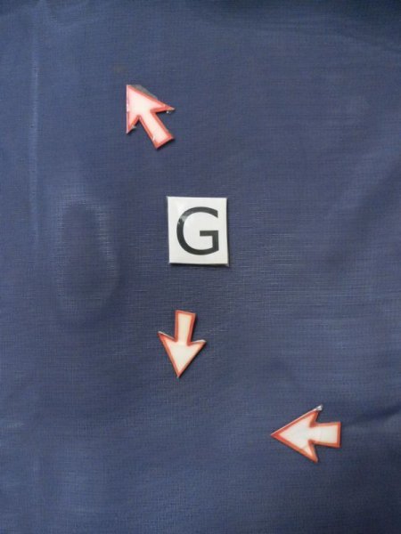 画像33: M0328T  夏物 女性用着物 表:紗、裏:絽、紗袷、とんぼ柄 シルク(正絹)   紺, ききょう 【中古】 【USED】 【リサイクル】 ★★☆☆☆ (33)