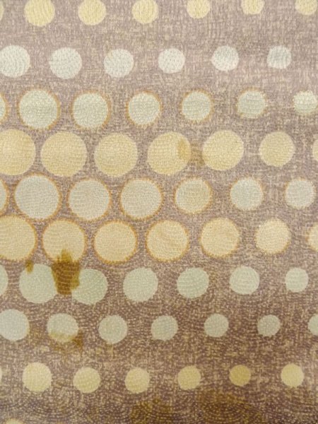 画像7: M0328W  付下げ 女性用着物  シルク（正絹） 淡い 灰色がかった 紫色, 丸 淡い【中古】 【USED】 【リサイクル】 ★☆☆☆☆ (7)