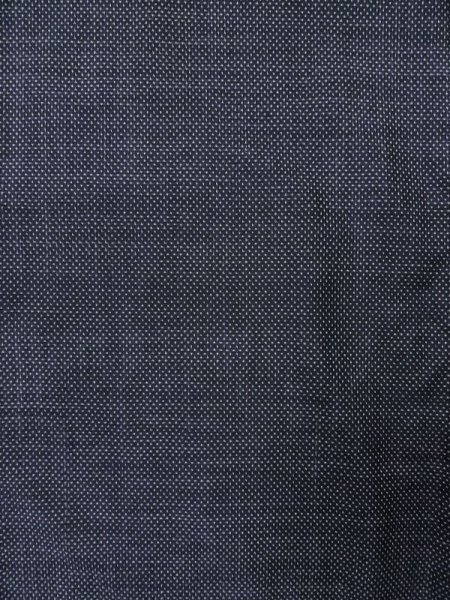 画像3: M0328Z  大島紬 女性用着物  シルク(正絹)   紺, 十字 【中古】 【USED】 【リサイクル】 ★☆☆☆☆ (3)