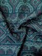 画像13: M0329A  紬 女性用着物  シルク（正絹）   紺, 幾何学模様 【中古】 【USED】 【リサイクル】 ★★☆☆☆ (13)