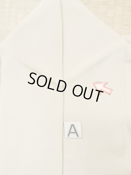 画像21: M0330B  付下げ 女性用着物  シルク(正絹)   ベージュ, ぼたん 【中古】 【USED】 【リサイクル】 ★★★☆☆ (21)