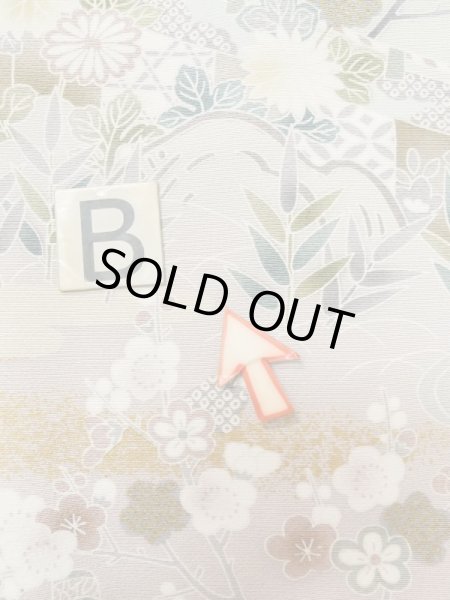 画像22: M0330B  付下げ 女性用着物  シルク(正絹)   ベージュ, ぼたん 【中古】 【USED】 【リサイクル】 ★★★☆☆ (22)