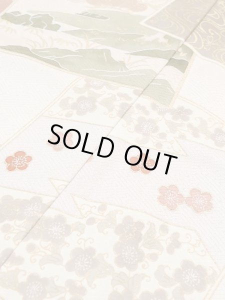 画像9: M0330C  付下げ 女性用着物  シルク(正絹)  淡い 桃色, 桜 【中古】 【USED】 【リサイクル】 ★★★☆☆ (9)