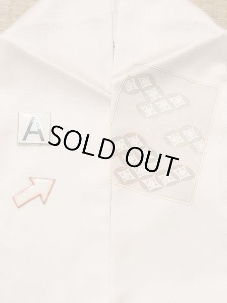 画像15: M0330C  付下げ 女性用着物  シルク(正絹)  淡い 桃色, 桜 【中古】 【USED】 【リサイクル】 ★★★☆☆ (15)