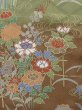 画像7: M0330G  訪問着 女性用着物  シルク（正絹） 淡い 灰色がかった 茶色, 桜 灰色がかった【中古】 【USED】 【リサイクル】 ★★★☆☆ (7)