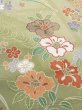 画像12: M0330G  訪問着 女性用着物  シルク（正絹） 淡い 灰色がかった 茶色, 桜 灰色がかった【中古】 【USED】 【リサイクル】 ★★★☆☆ (12)