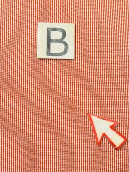 画像12: M0330P  江戸小紋 女性用着物  シルク(正絹)   赤色, 縞 【中古】 【USED】 【リサイクル】 ★★★☆☆ (12)