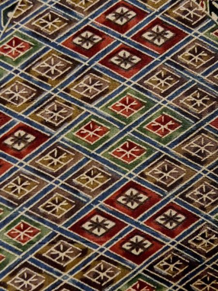 画像7: M0330S  小紋 女性用着物  シルク(正絹) 淡い 深い 山吹, 花 【中古】 【USED】 【リサイクル】 ★★★★☆ (7)