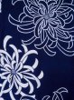 画像3: M0331C  浴衣（日本製） 女性用着物  綿   藍, 菊 【中古】 【USED】 【リサイクル】 ★★★☆☆ (3)