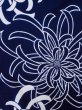画像5: M0331C  浴衣（日本製） 女性用着物  綿   藍, 菊 【中古】 【USED】 【リサイクル】 ★★★☆☆ (5)