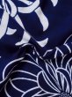 画像11: M0331C  浴衣（日本製） 女性用着物  綿   藍, 菊 【中古】 【USED】 【リサイクル】 ★★★☆☆ (11)