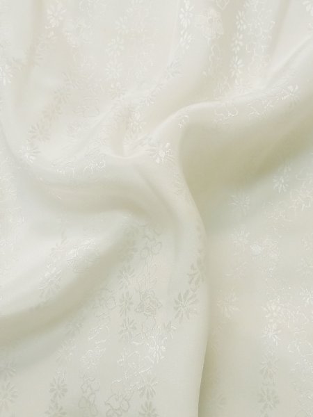 画像12: M0505H  子供用 男性用着物  シルク(正絹)   白,  【中古】 【USED】 【リサイクル】 ★★☆☆☆ (12)