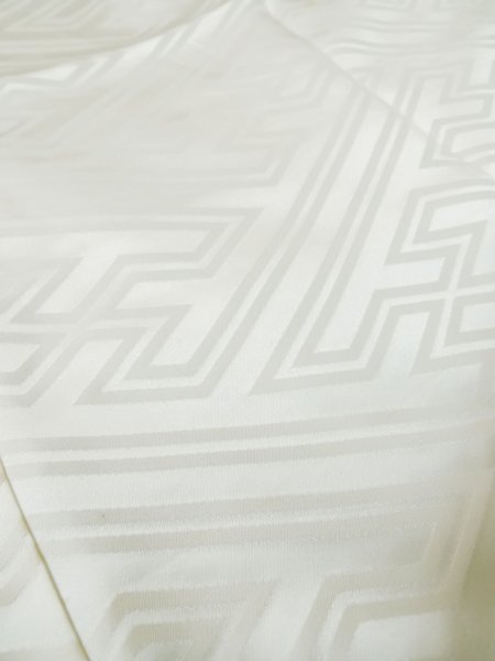 画像6: M0505J  子供用 男性用着物  シルク(正絹)   白,  【中古】 【USED】 【リサイクル】 ★★☆☆☆ (6)