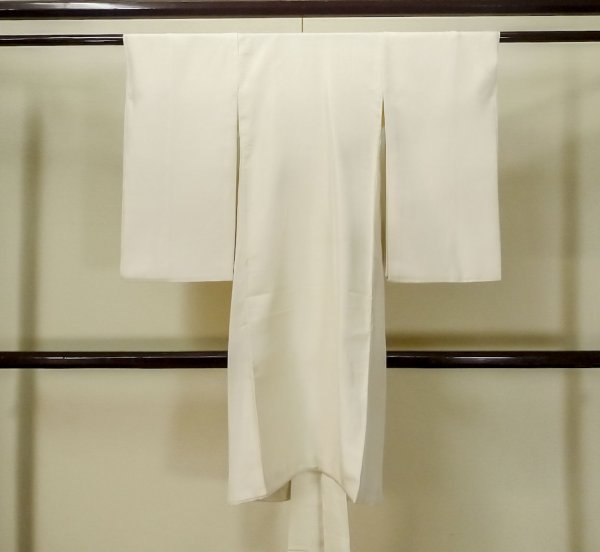 画像2: M0505M  子供用 男性用着物  シルク(正絹)   アイボリー,  【中古】 【USED】 【リサイクル】 ★★☆☆☆ (2)