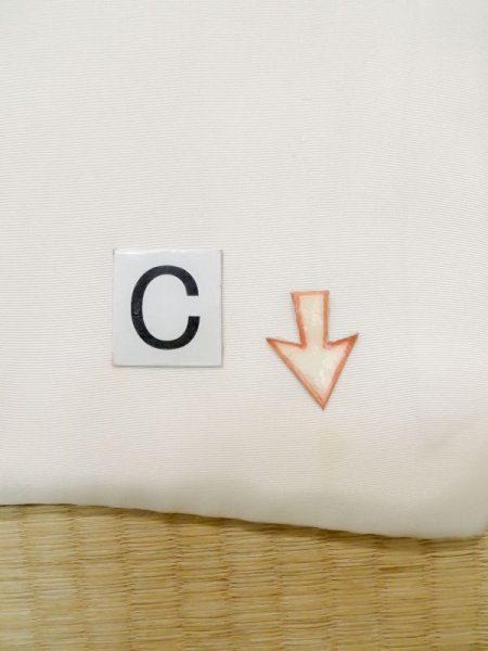 画像11: M0505M  子供用 男性用着物  シルク(正絹)   アイボリー,  【中古】 【USED】 【リサイクル】 ★★☆☆☆ (11)