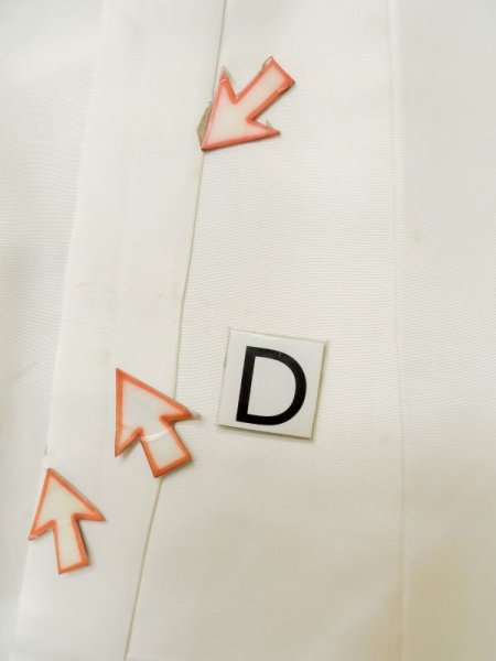 画像12: M0505M  子供用 男性用着物  シルク(正絹)   アイボリー,  【中古】 【USED】 【リサイクル】 ★★☆☆☆ (12)