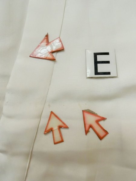 画像13: M0505M  子供用 男性用着物  シルク(正絹)   アイボリー,  【中古】 【USED】 【リサイクル】 ★★☆☆☆ (13)