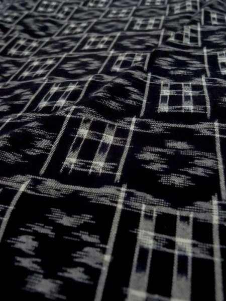 画像6: M0505Q  子供用 男性用着物  綿   黒, いげた 【中古】 【USED】 【リサイクル】 ★★★☆☆ (6)